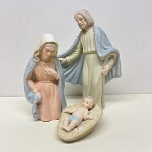 Lefton Christopher Collection The Spirit Of Bethlehem Joseph Mary Baby Jesus Set
